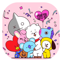 bts cartoon wallpaper