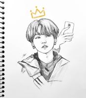 bts drawing anime