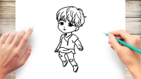 bts drawing anime