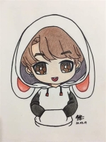 bts drawing cartoon