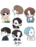 bts drawing cartoon