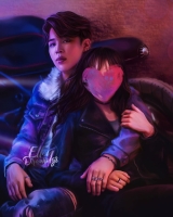 bts fanart with girl