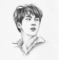 bts jin drawing