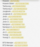 bts jungkook phone number