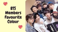 bts members favorite colors