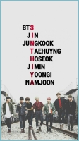 bts names wallpaper