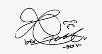 bts v autograph