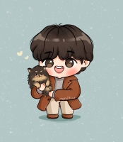 bts v cartoon