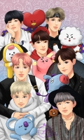 bts wallpaper anime