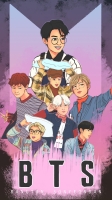 bts wallpaper anime