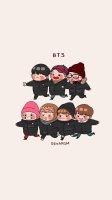 chibi bts wallpaper